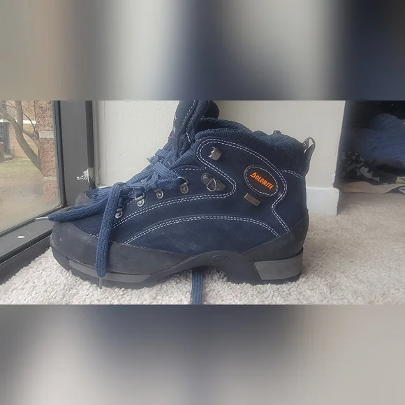 Gortex Hawk Men's Navy Hiking Boots Size 7.5 - Picture 2 of 10